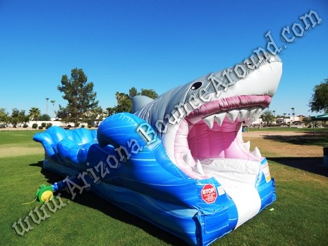 Jaws Slip N Slide rental, shark water slide rentals